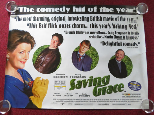 SAVING GRACE UK QUAD (30"x 40") ROLLED POSTER BRENDA BLETHYN CRAIG FERGUSON 2000 Rendezvous Cinema Movie posters