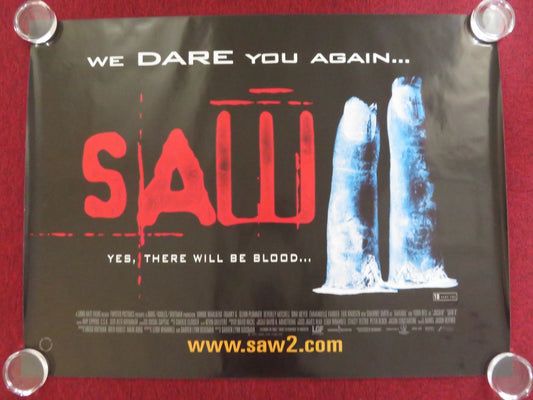 SAW II UK QUAD ROLLED POSTER TOBIN BELL SHAWNEE SMITH 2005 Rendezvous Cinema Movie posters