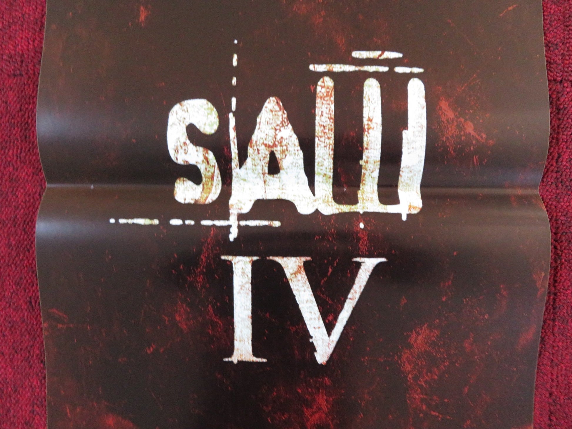 SAW IV ITALIAN LOCANDINA POSTER TOBIN BELL COSTAS MANDYLOR 2004 Rendezvous Cinema Movie posters