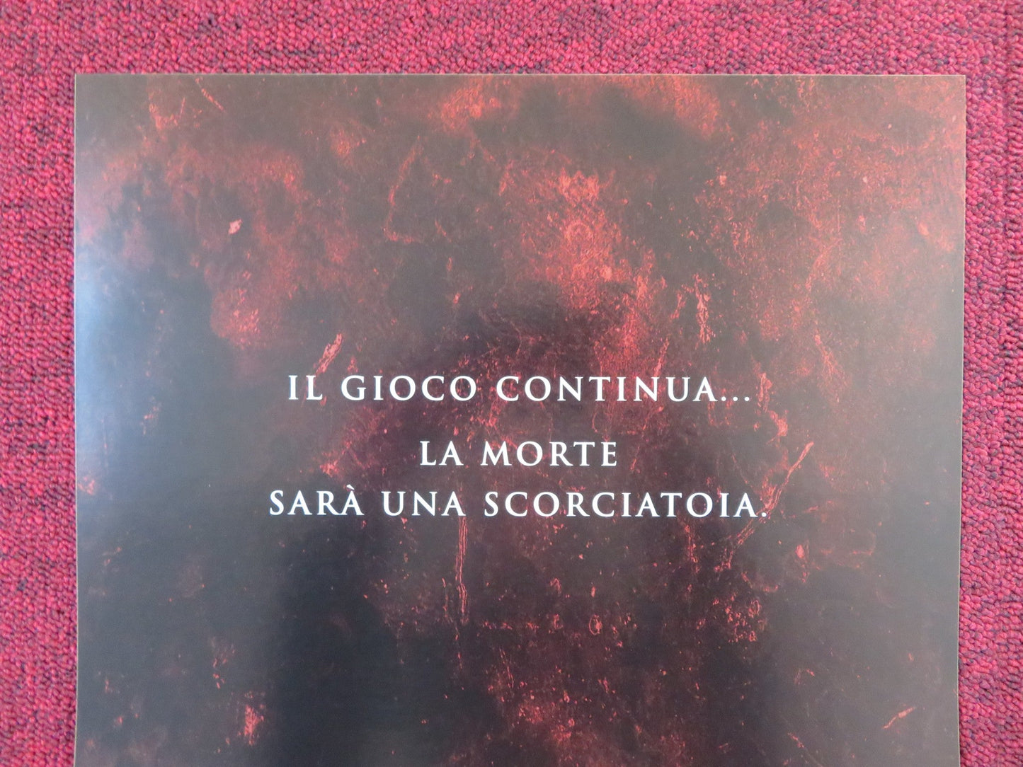 SAW IV ITALIAN LOCANDINA POSTER TOBIN BELL COSTAS MANDYLOR 2004 Rendezvous Cinema Movie posters