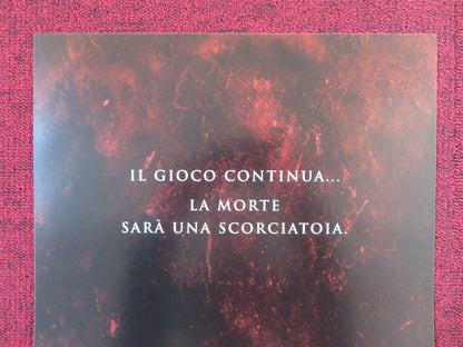 SAW IV ITALIAN LOCANDINA POSTER TOBIN BELL COSTAS MANDYLOR 2004 Rendezvous Cinema Movie posters