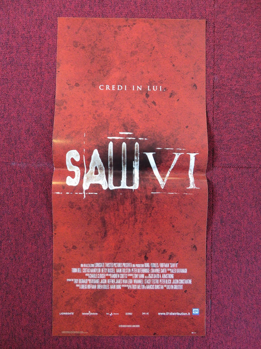 SAW VI ITALIAN LOCANDINA POSTER TOBIN BELL COSTAS MANDYLOR 2009 Rendezvous Cinema Movie posters