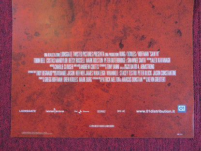 SAW VI ITALIAN LOCANDINA POSTER TOBIN BELL COSTAS MANDYLOR 2009 Rendezvous Cinema Movie posters