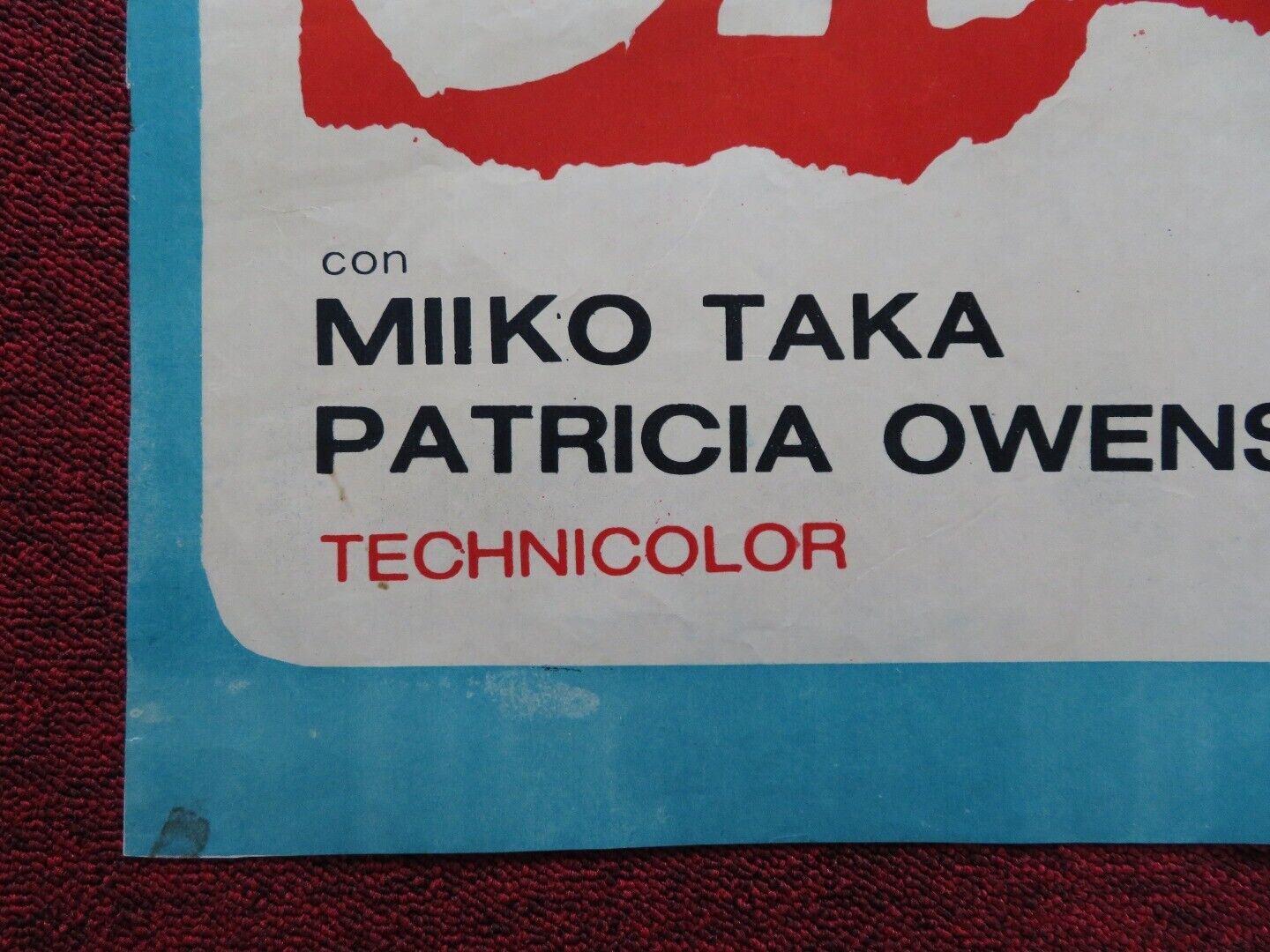 SAYONARA FOLDED ARGENTINA ONE SHEET POSTER MARLON BRANDO JAMES GARNER Movie posters