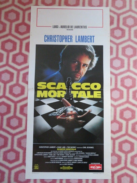 SCACCO MORTALE / Knight Moves ITALIAN LOCANDINA (27.5"x13") POSTER 1992 Movie posters