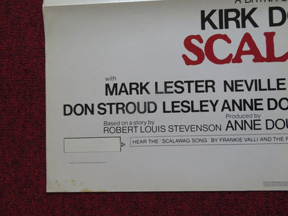 SCALAWAG / PEG LEG, MUSKET AND SABRE US ONE SHEET POSTER KIRK DOUGLAS 1973 Movie posters