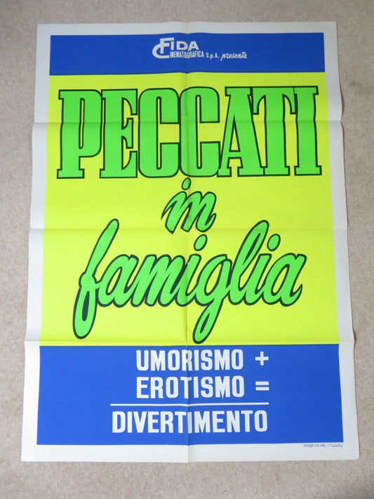 SCANDAL IN THE FAMILY ITALIAN 2 FOGLIO POSTER MICHELE PLACIDO S. STEFANELLI 1975 Rendezvous Cinema Movie posters