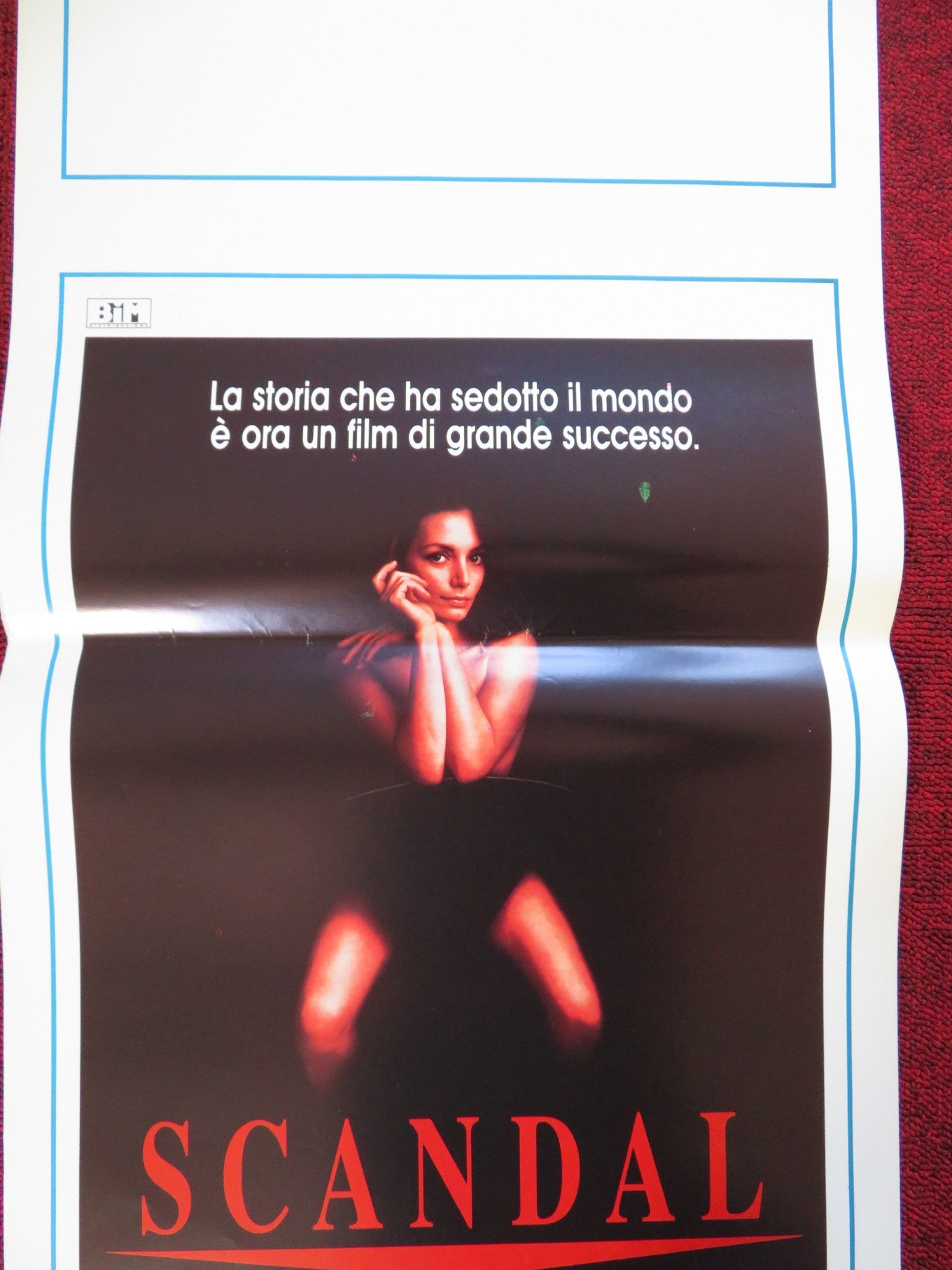 SCANDAL ITALIAN LOCANDINA (27.5"x13") POSTER JOHN HURT JOANNE WHALLEY 1989 Rendezvous Cinema Movie posters