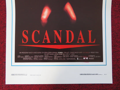 SCANDAL ITALIAN LOCANDINA (27.5"x13") POSTER JOHN HURT JOANNE WHALLEY 1989 Rendezvous Cinema Movie posters