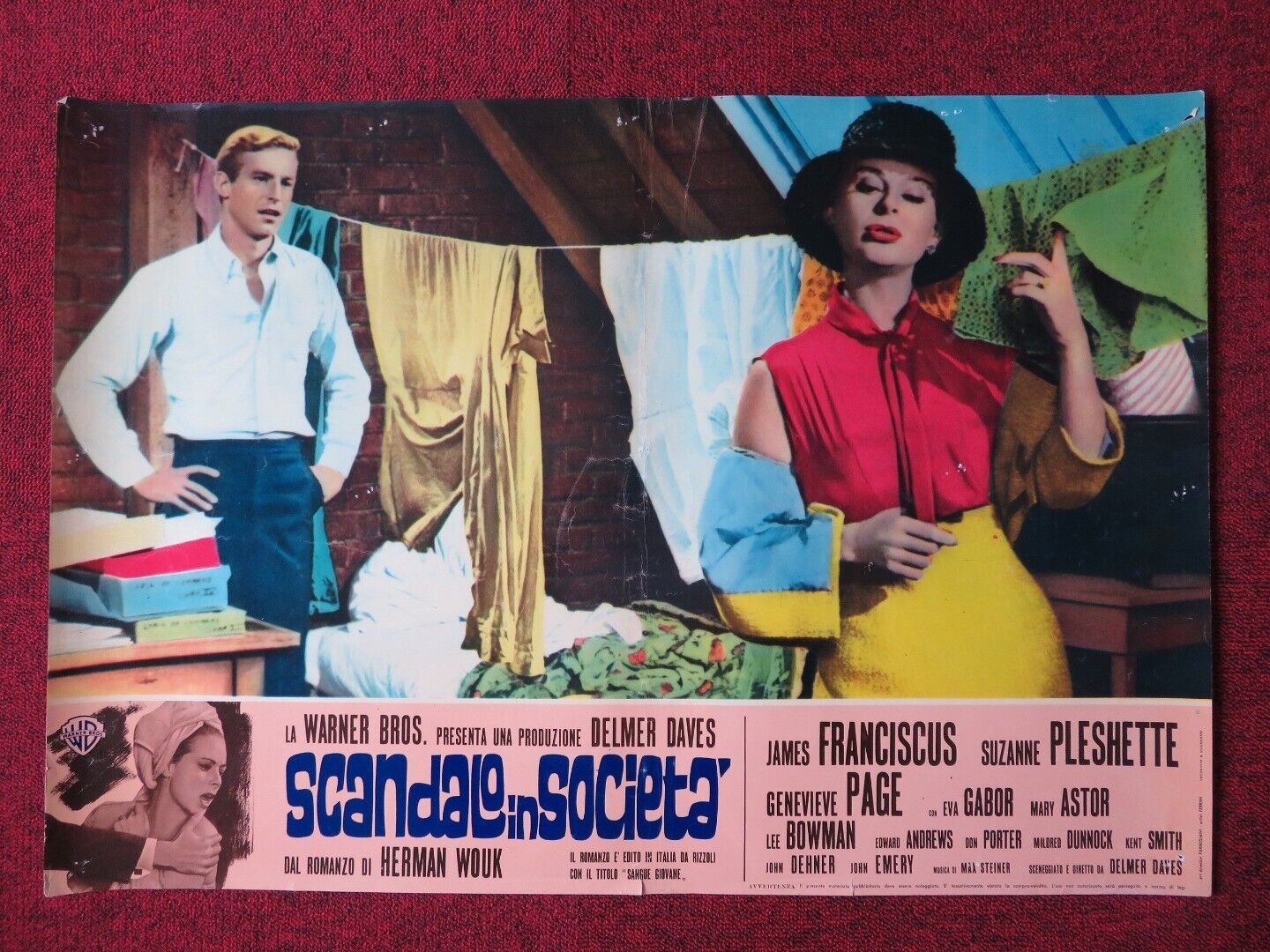 SCANDALE IN SOCIETA/ Youngblood Hawke - A ITALIAN FOTOBUSTA POSTER 1964 - Rendezvous Cinema