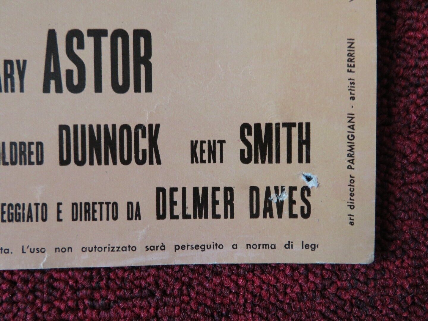 SCANDALE IN SOCIETA/ Youngblood Hawke - A ITALIAN FOTOBUSTA POSTER 1964 - Rendezvous Cinema