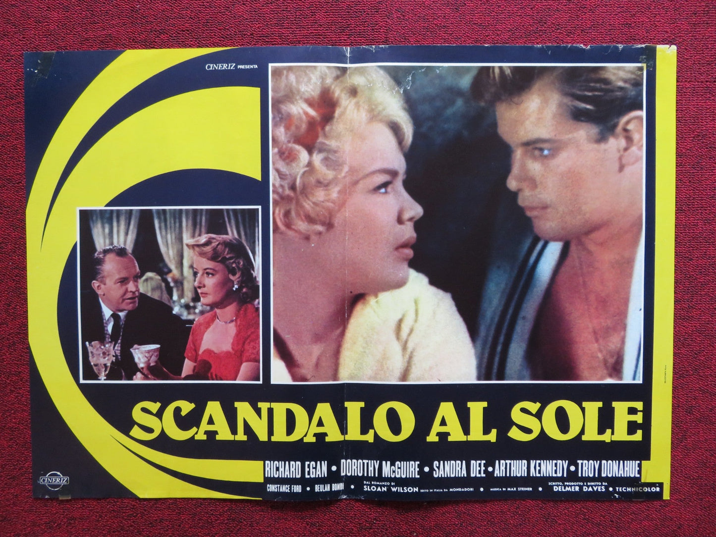 SCANDALO AL SOLE / A SUMMER PLACE - B ITALIAN FOTOBUSTA POSTER R EGAN 1959 Rendezvous Cinema Movie posters