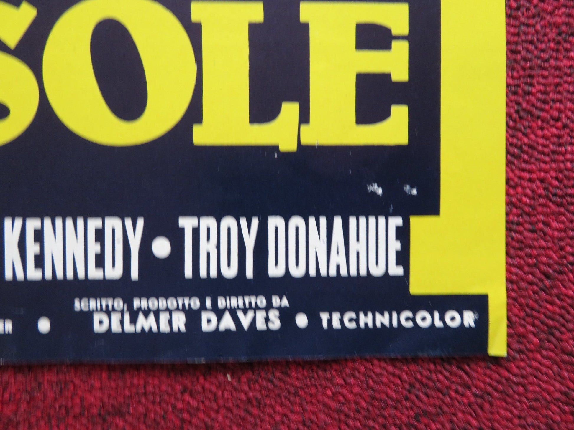 SCANDALO AL SOLE / A SUMMER PLACE - F ITALIAN FOTOBUSTA POSTER SANDRA DEE 1959 Rendezvous Cinema Movie posters