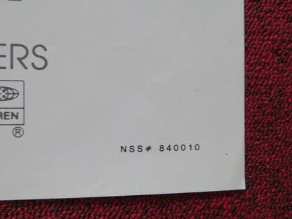 SCANDALOUS FOLDED US ONE SHEET POSTER ROBERT HAYES RON TRAVIS 1984 Movie posters