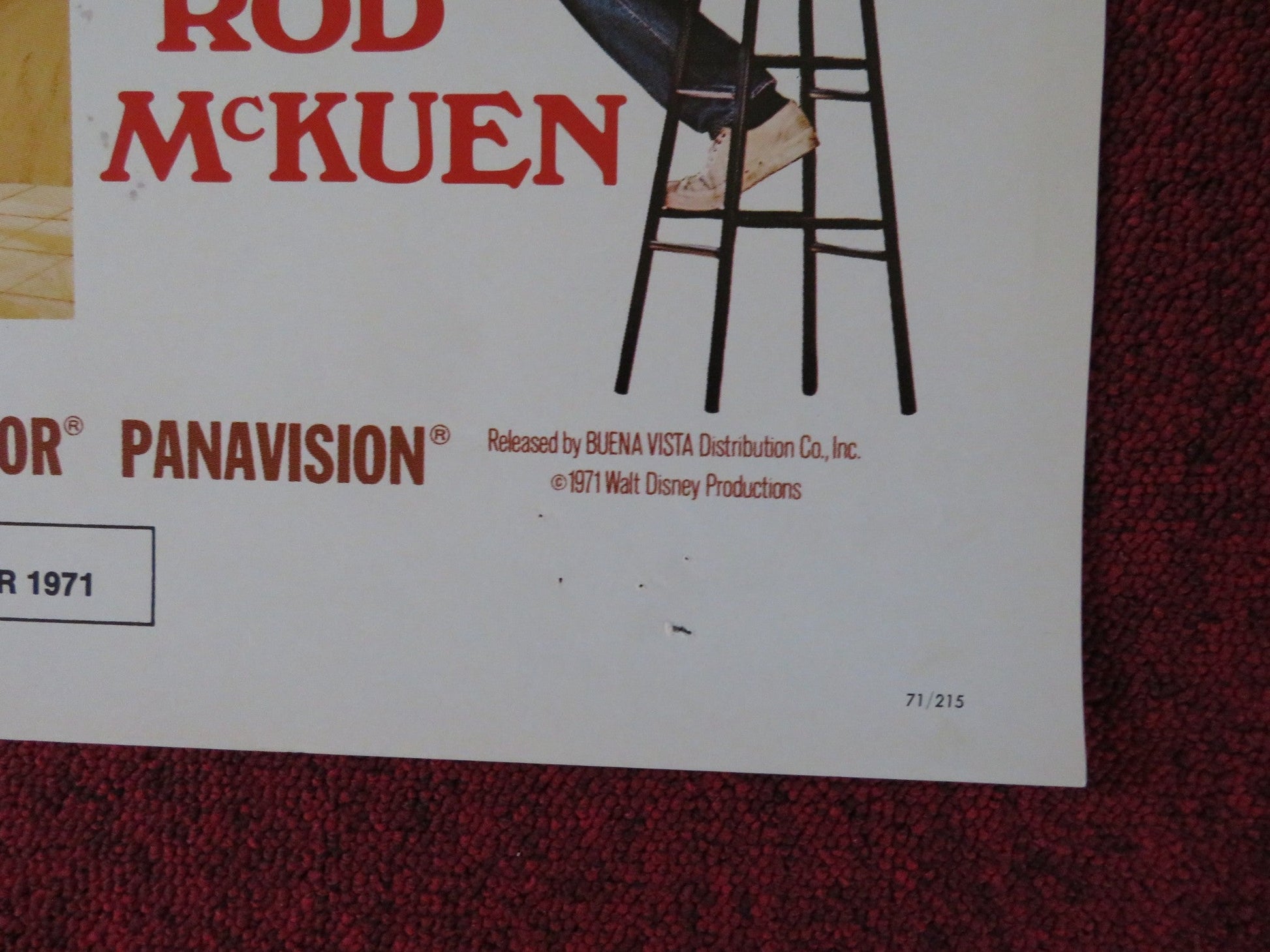 SCANDALOUS JOHN FOLDED US ONE SHEET POSTER BRIAN KEITH ALFONSO ARAU 1971 Rendezvous Cinema Movie posters