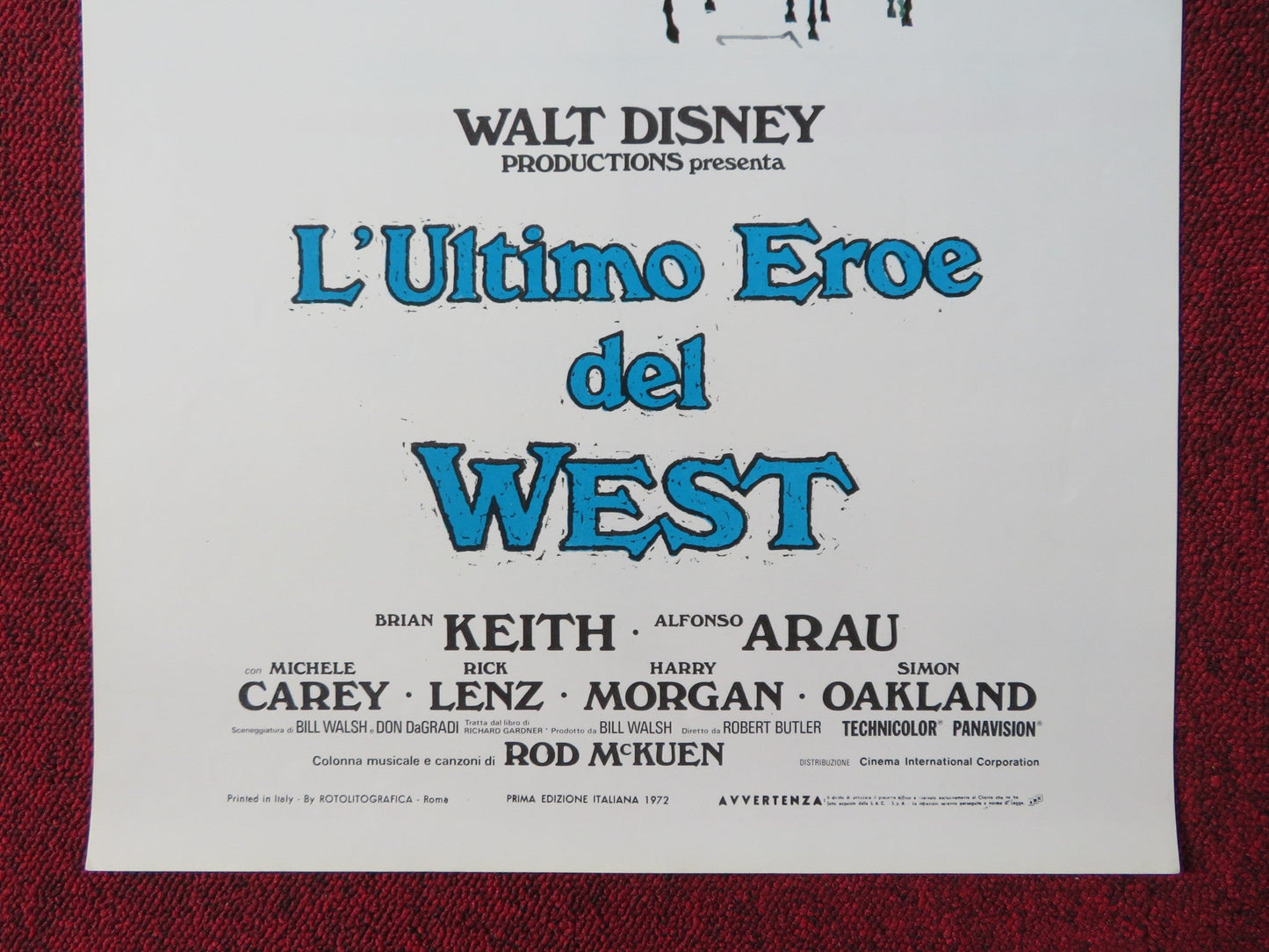 SCANDALOUS JOHN ITALIAN LOCANDINA POSTER DISNEY BRIAN KEITH ALFONSO ARAU 1972 Rendezvous Cinema Movie posters