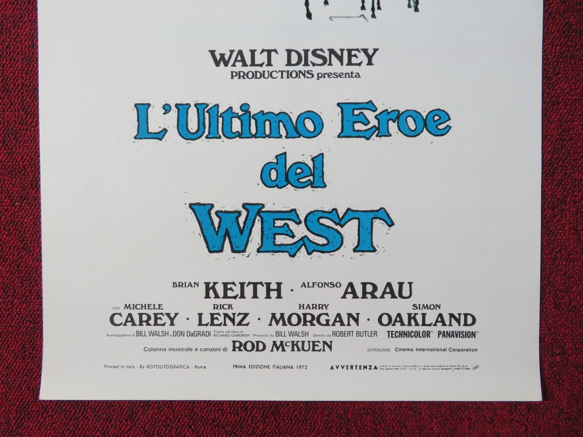 SCANDALOUS JOHN ITALIAN LOCANDINA POSTER DISNEY BRIAN KEITH ALFONSO ARAU 1972 Rendezvous Cinema Movie posters