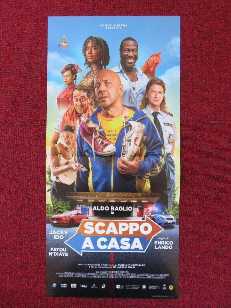 SCAPPO A CASA ITALIAN LOCANDINA (26.5"x12.5") POSTER JACKY IDO FATOU 2019 Rendezvous Cinema Movie posters
