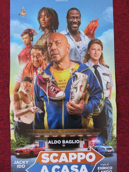 SCAPPO A CASA ITALIAN LOCANDINA (26.5"x12.5") POSTER JACKY IDO FATOU 2019 Rendezvous Cinema Movie posters