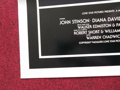 SCARED TO DEATH US ONE SHEET POSTER JOHN STINSON DIANA DAVIDSON 1980 - Rendezvous Cinema