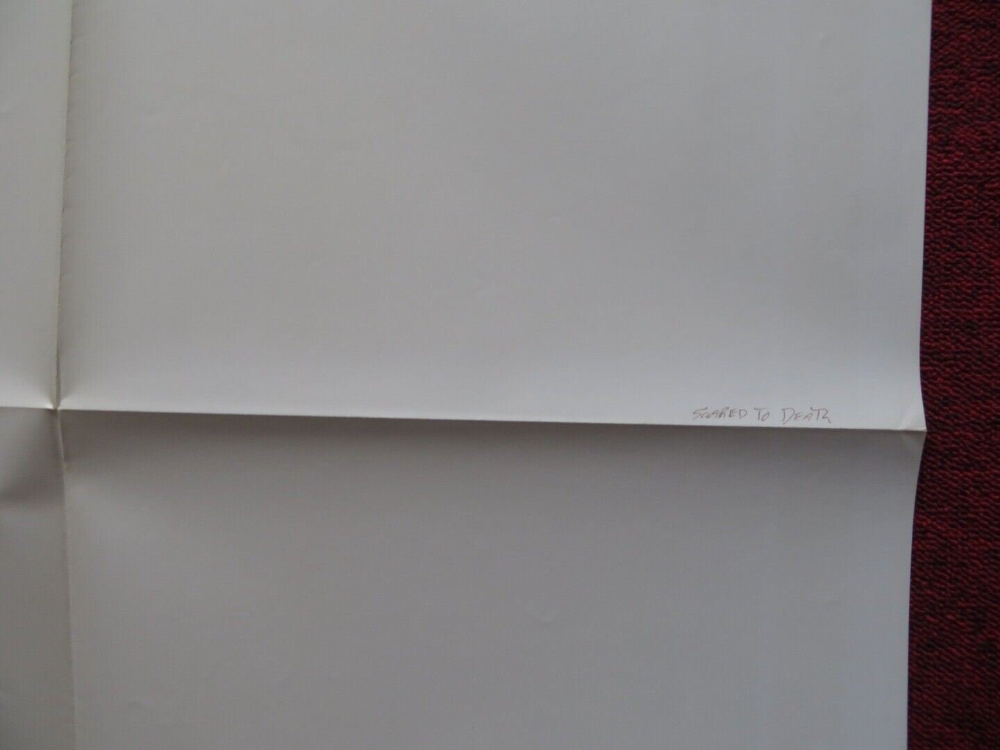 SCARED TO DEATH US ONE SHEET POSTER JOHN STINSON DIANA DAVIDSON 1980 - Rendezvous Cinema