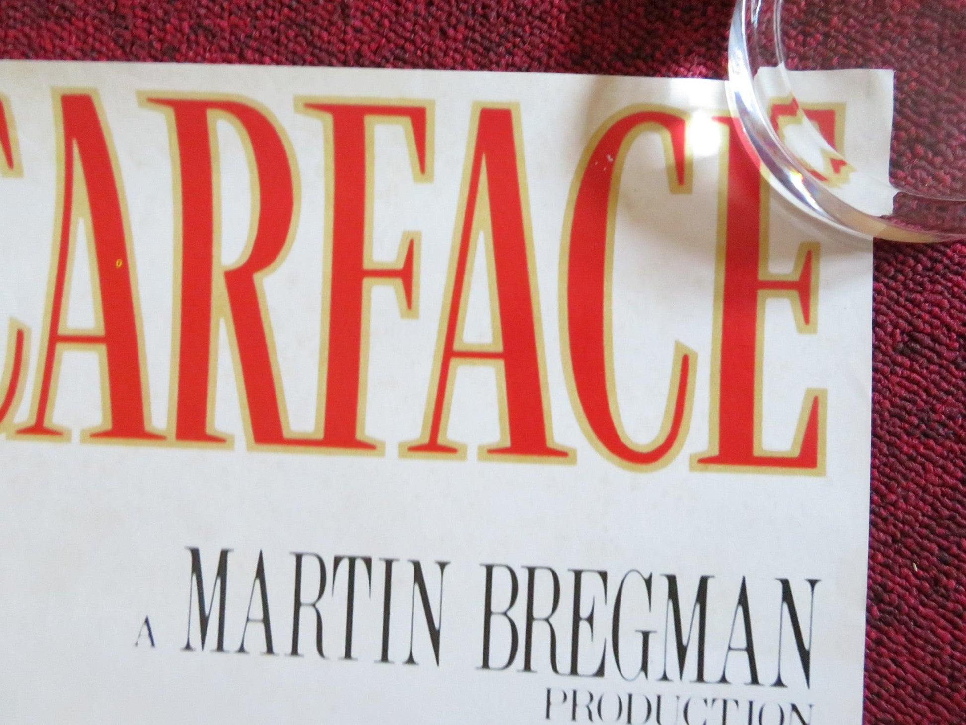 SCARFACE / THE THOMAS CROWN AFFAIR NEON MAGAZINE ROLLED 33.5" X 23.5" POSTER Rendezvous Cinema Movie posters