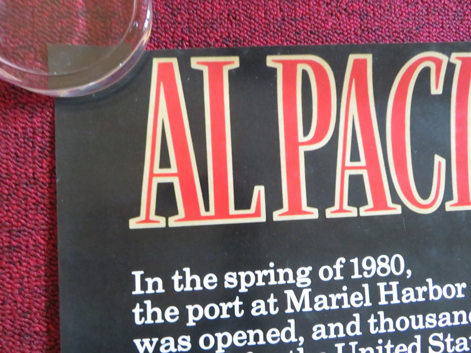 SCARFACE / THE THOMAS CROWN AFFAIR NEON MAGAZINE ROLLED 33.5" X 23.5" POSTER Rendezvous Cinema Movie posters