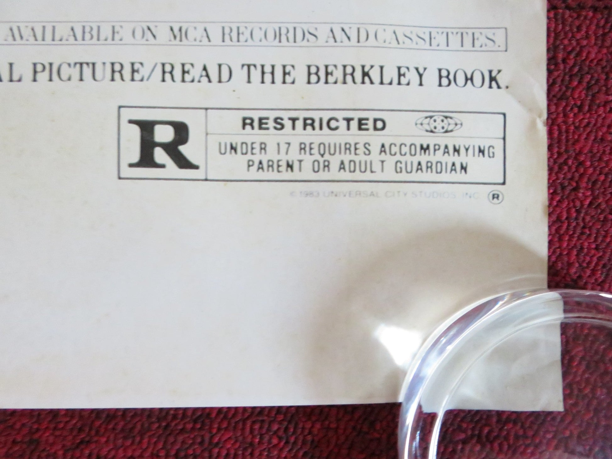 SCARFACE / THE THOMAS CROWN AFFAIR NEON MAGAZINE ROLLED 33.5" X 23.5" POSTER Rendezvous Cinema Movie posters