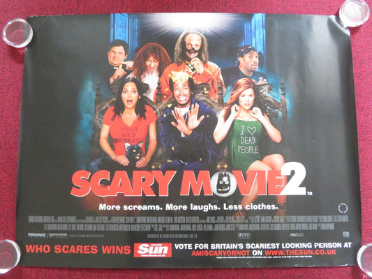 SCARY MOVIE 2 UK QUAD (30"x 40") ROLLED POSTER SHAWN WAYANS TIM CURRY 2001 Rendezvous Cinema Movie posters