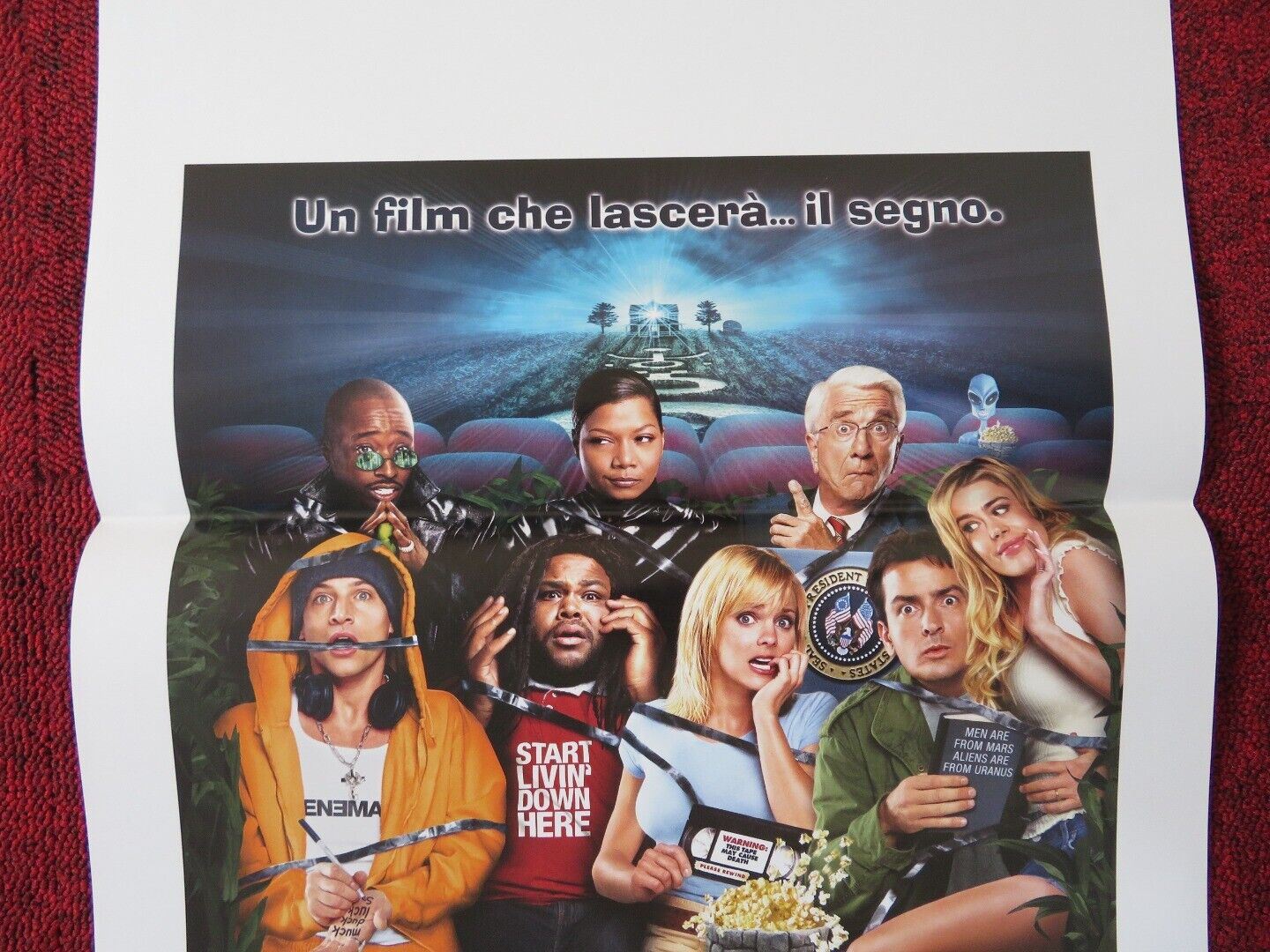 SCARY MOVIE 3 ITALIAN LOCANDINA (27.5"x13") POSTER C SHEEN A FARIS 2003 Movie posters