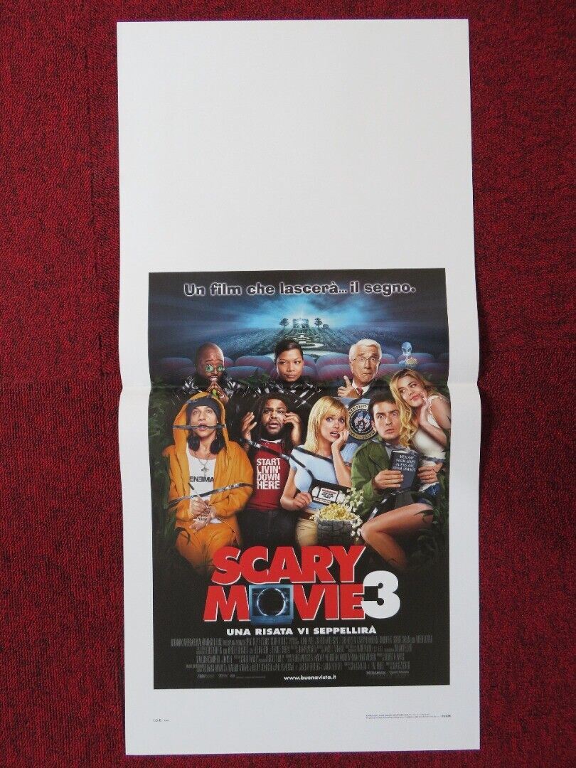 SCARY MOVIE 3 ITALIAN LOCANDINA (27.5"x13") POSTER C SHEEN A FARIS 2003 Movie posters