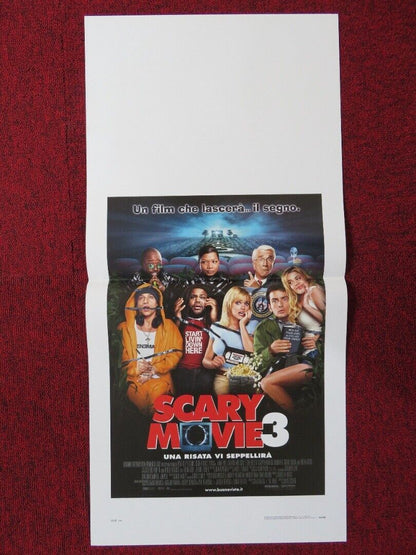 SCARY MOVIE 3 ITALIAN LOCANDINA (27.5"x13") POSTER C SHEEN A FARIS 2003 Movie posters