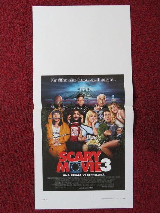 SCARY MOVIE 3 ITALIAN LOCANDINA (27.5"x13") POSTER C SHEEN A FARIS 2003 Movie posters