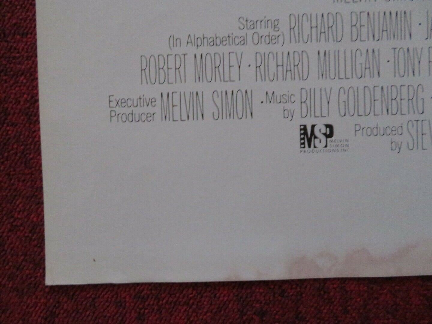 SCAVENGER HUNT FOLDED US ONE SHEET POSTER RICHARD BENJAMIN JAMES COCO 1979 Movie posters