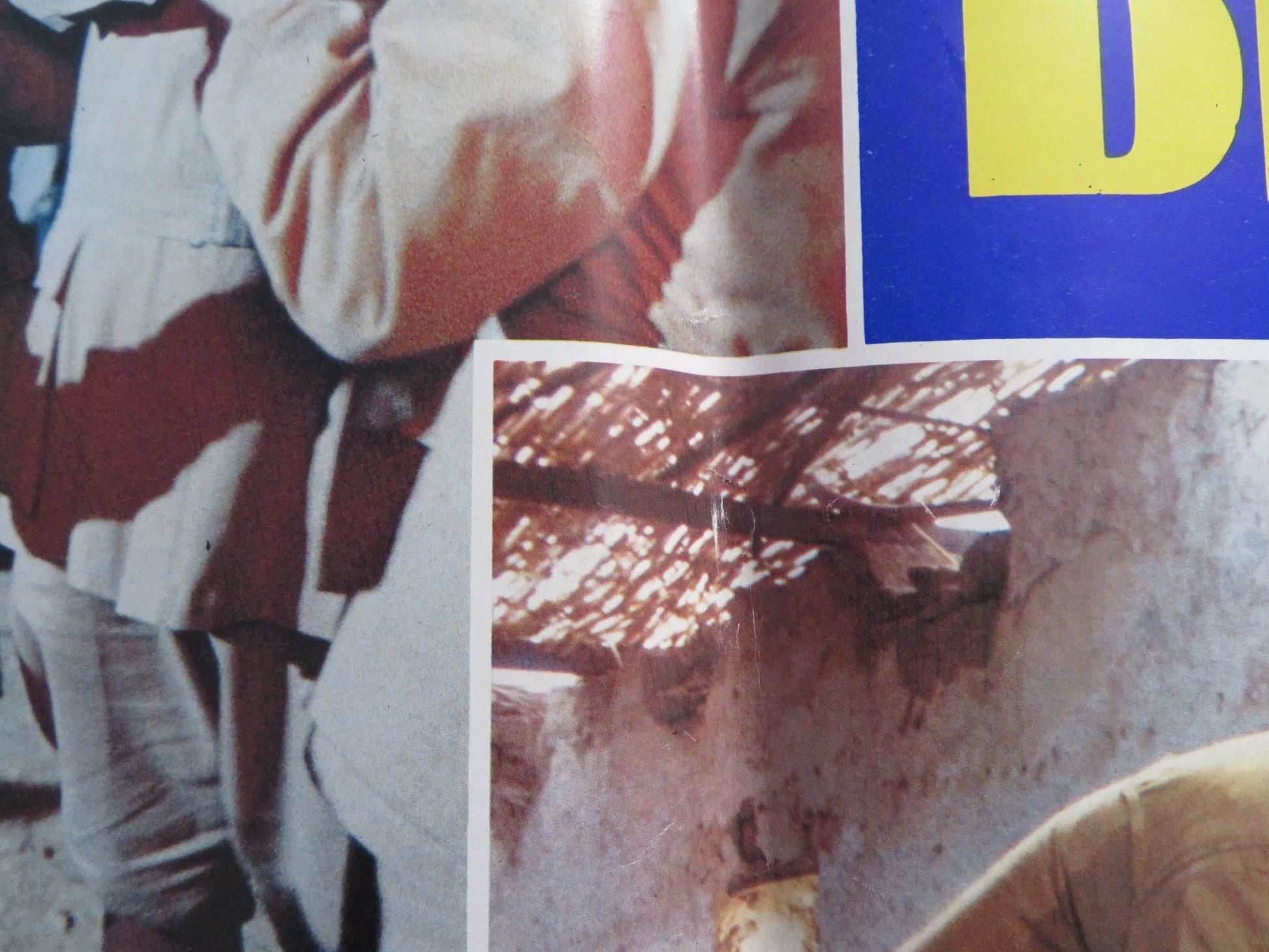 SCEMO DI GUERRA - A ITALIAN FOTOBUSTA POSTER BEPPE GRILLO COLUCHE 1985 Rendezvous Cinema Movie posters