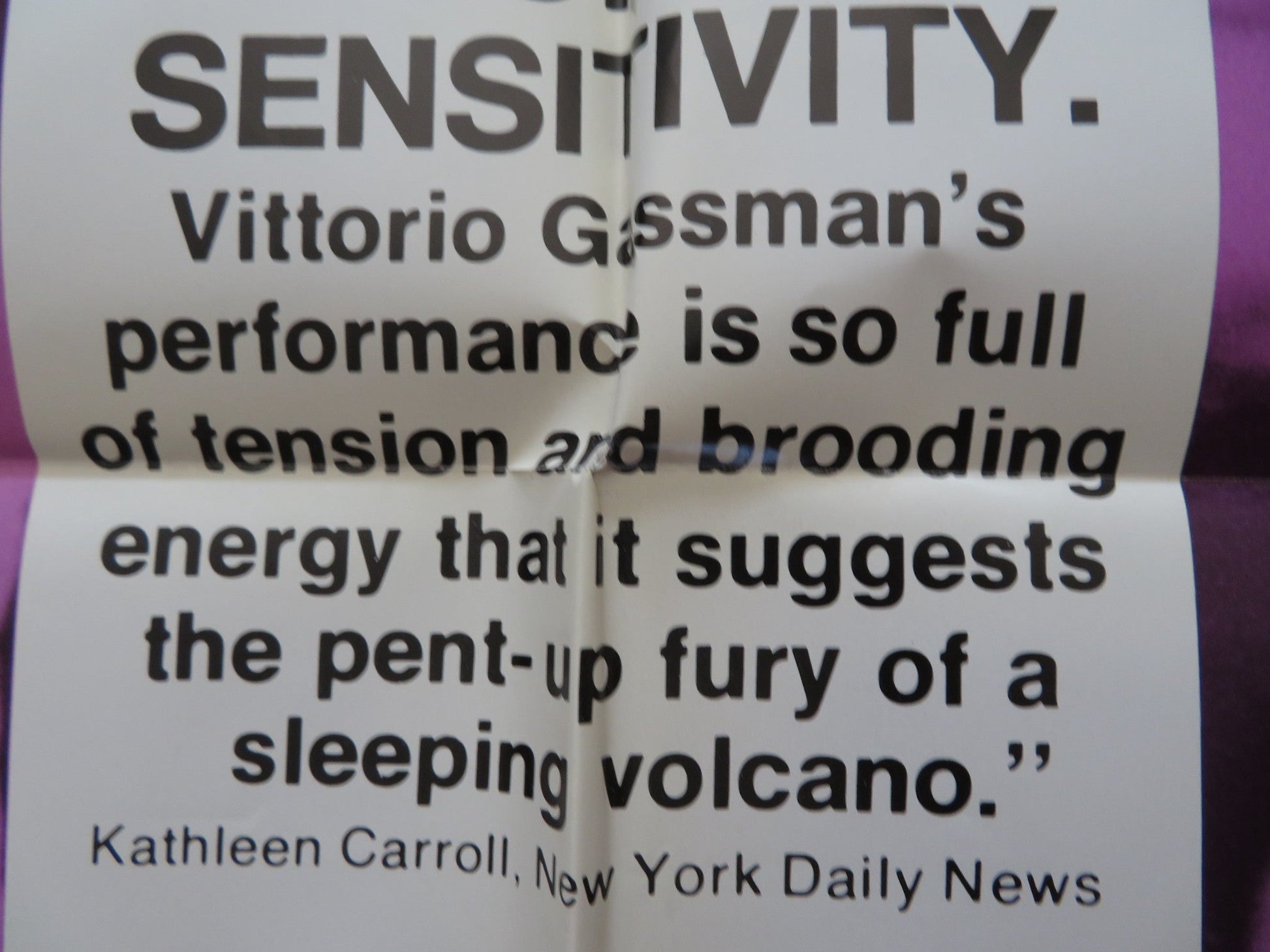 SCENT OF A WOMAN FOLDED US ONE SHEET POSTER VITTORIO GASSMAN 1976 Rendezvous Cinema Movie posters