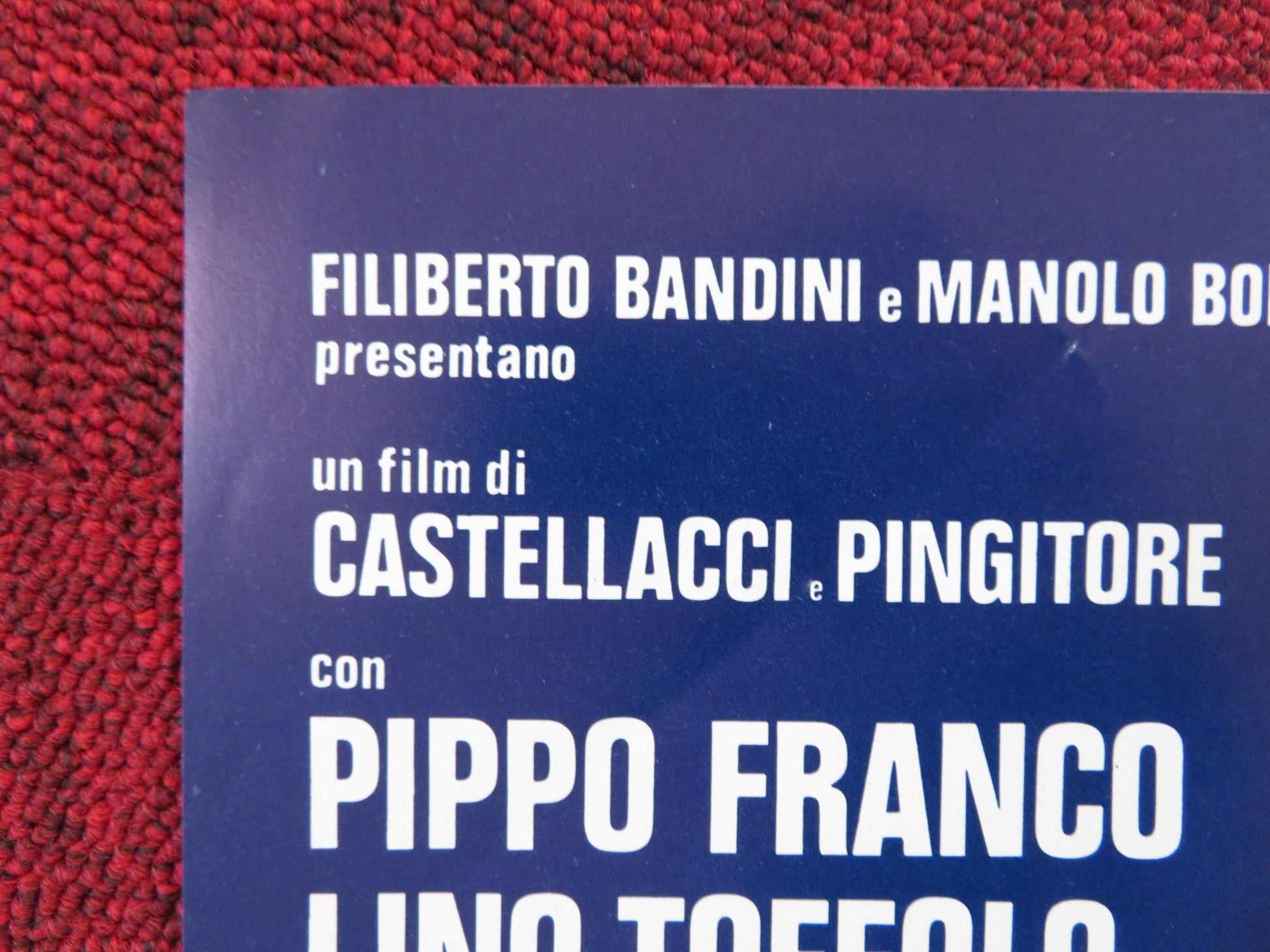 SCHERZI DA PRETE - D ITALIAN FOTOBUSTA POSTER PIPPO FRANCO LINO TOFFOLO 1978 Rendezvous Cinema Movie posters