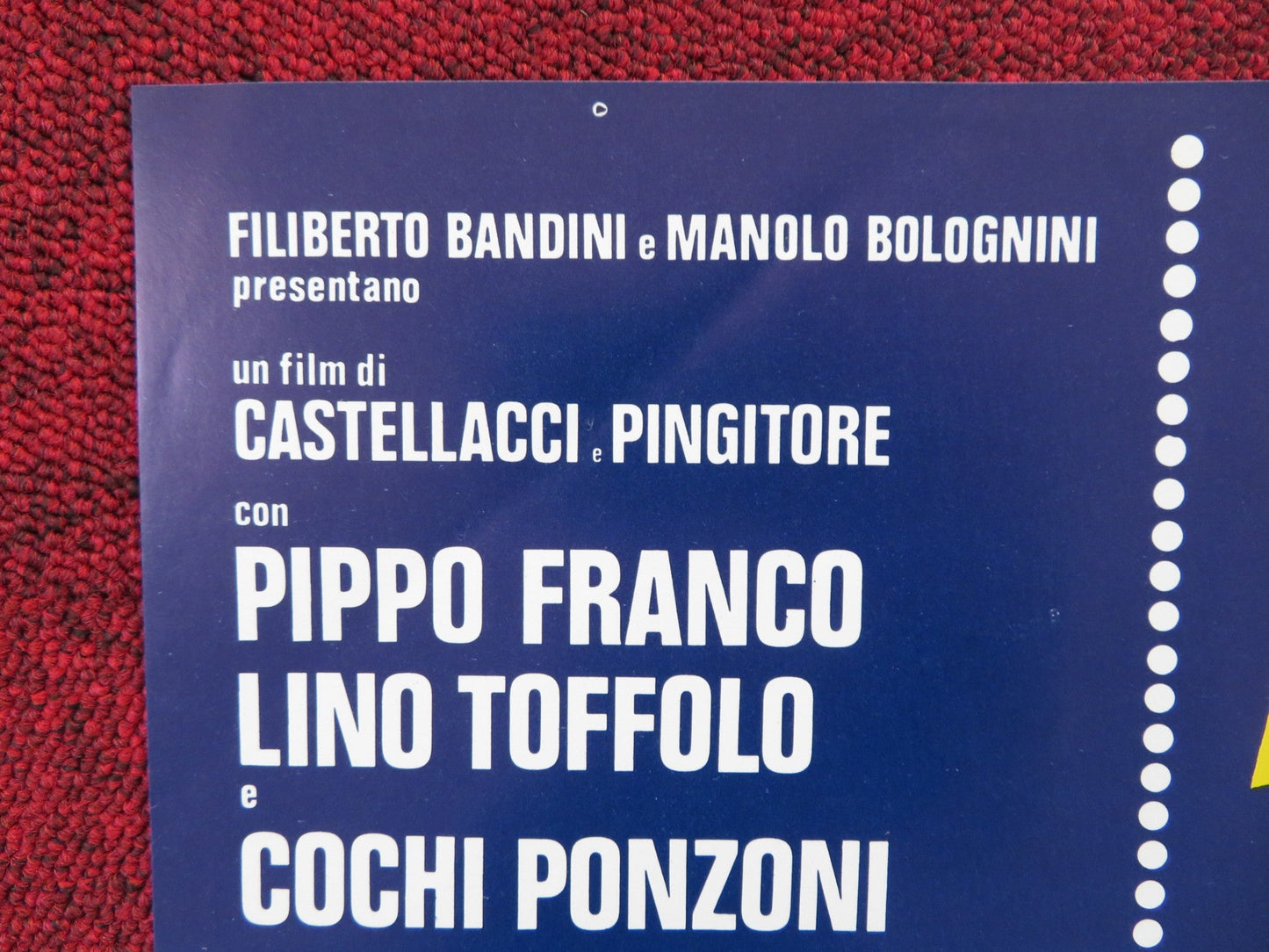 SCHERZI DA PRETE - F ITALIAN FOTOBUSTA POSTER PIPPO FRANCO LINO TOFFOLO 1978 Rendezvous Cinema Movie posters