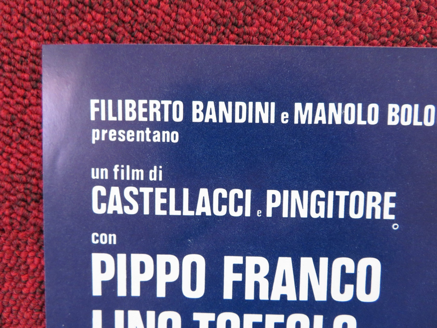 SCHERZI DA PRETE - H ITALIAN FOTOBUSTA POSTER PIPPO FRANCO LINO TOFFOLO 1978 Rendezvous Cinema Movie posters