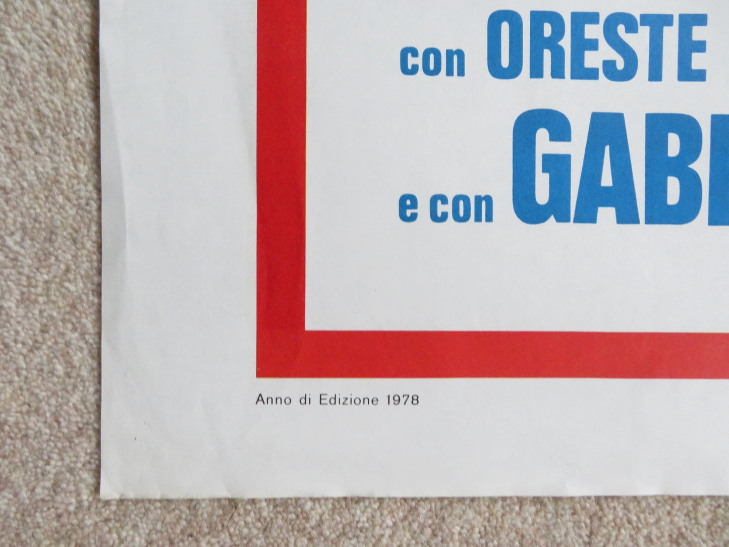 SCHERZI DA PRETE ITALIAN 2 FOGLIO POSTER PIPPO FRANCO LINO TOFFOLO 1978 Rendezvous Cinema Movie posters