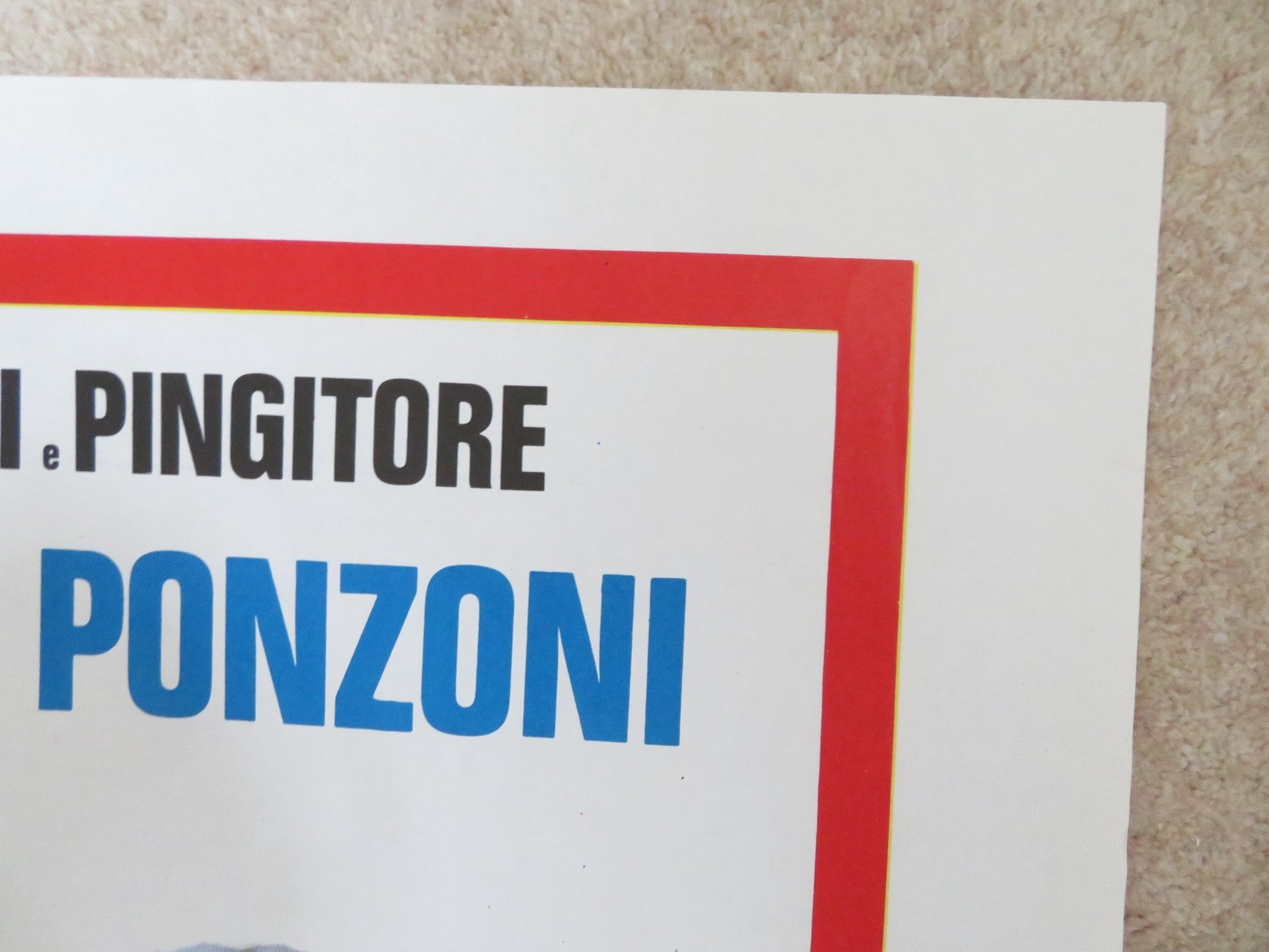 SCHERZI DA PRETE ITALIAN 2 FOGLIO POSTER PIPPO FRANCO LINO TOFFOLO 1978 Rendezvous Cinema Movie posters