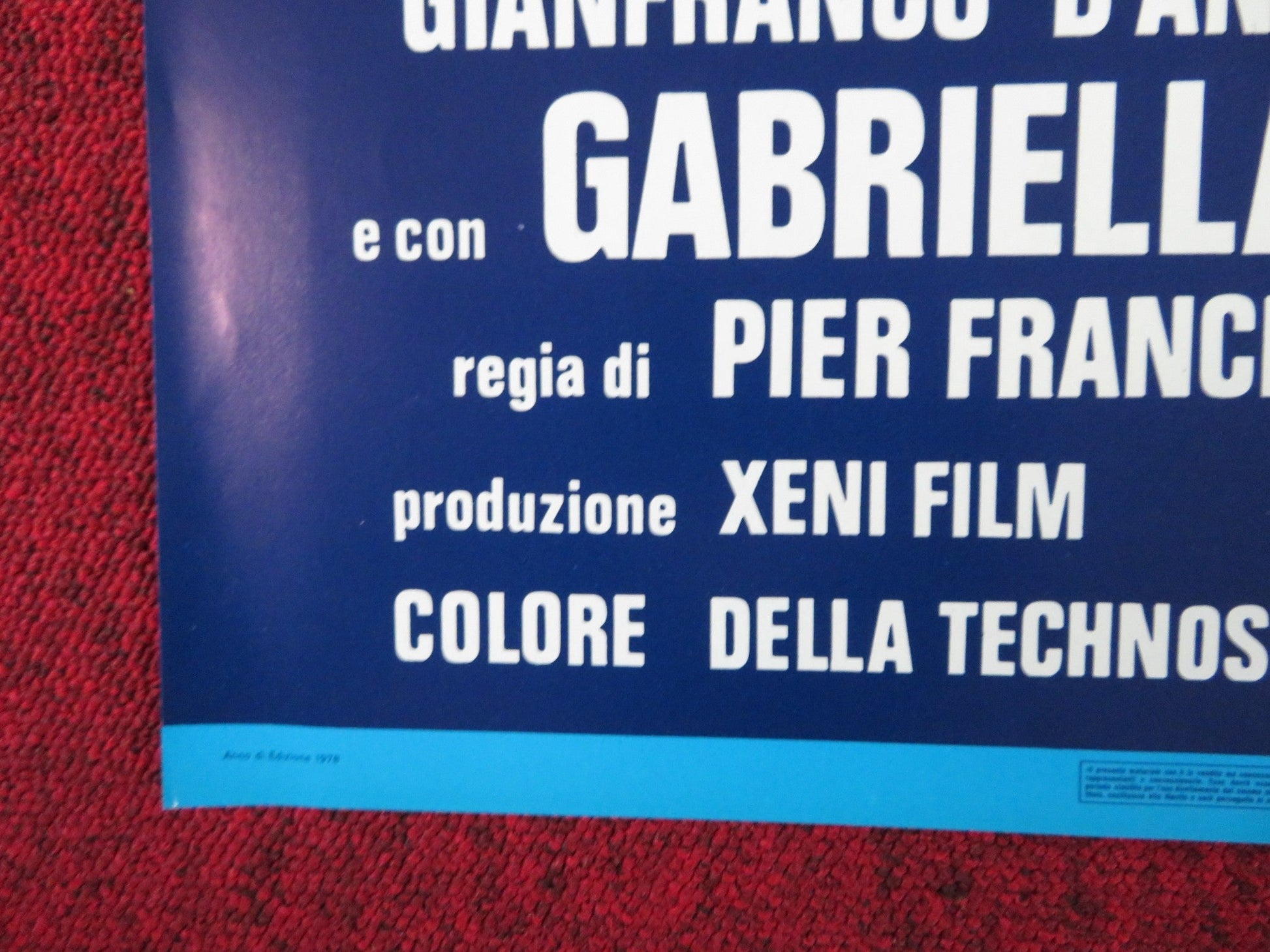 SCHERZI DA PRETE ITALIAN FOGLIO POSTER PIPPO FRANCO LINO TOFFOLO 1978 Rendezvous Cinema Movie posters