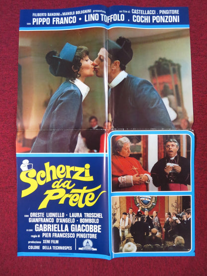 SCHERZI DA PRETE ITALIAN FOGLIO POSTER PIPPO FRANCO LINO TOFFOLO 1978 Rendezvous Cinema Movie posters