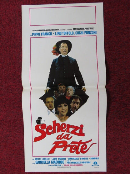SCHERZI DA PRETE ITALIAN LOCANDINA (27.5"x13") POSTER PIPPO FRANCO 1978 - Rendezvous Cinema