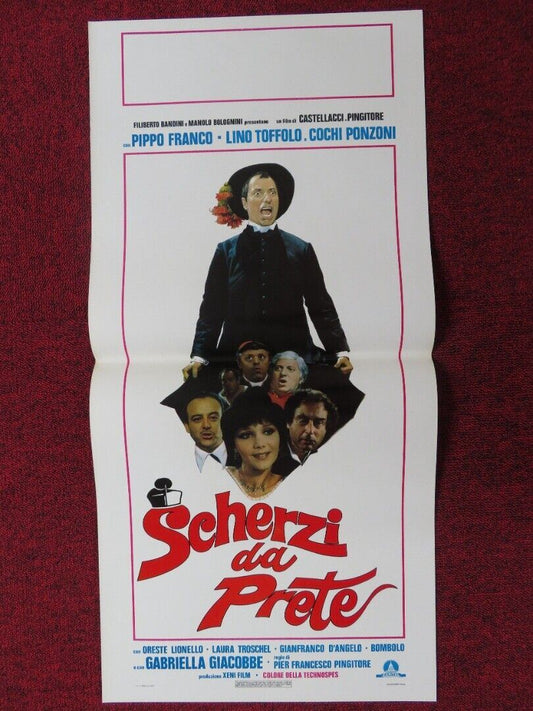 SCHERZI DA PRETE ITALIAN LOCANDINA (27.5"x13") POSTER PIPPO FRANCO 1978 - Rendezvous Cinema