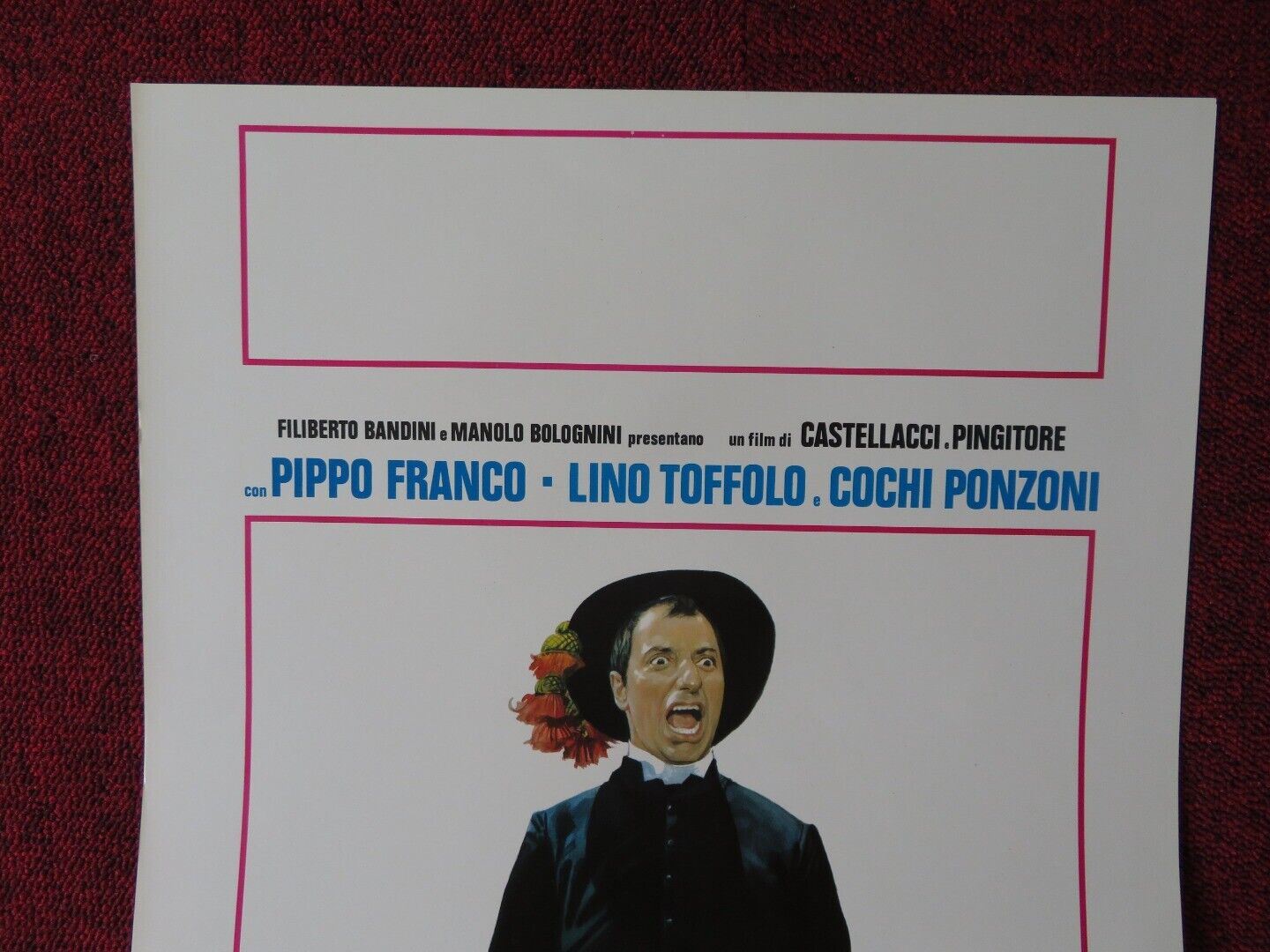 SCHERZI DA PRETE ITALIAN LOCANDINA (27.5"x13") POSTER PIPPO FRANCO 1978 - Rendezvous Cinema