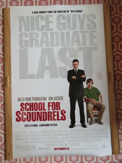 SCHOOL FOR SCOUNDRELS US ONE SHEET ROLLED POSTER BILLY BOB THORNTON JON HEDER Movie posters
