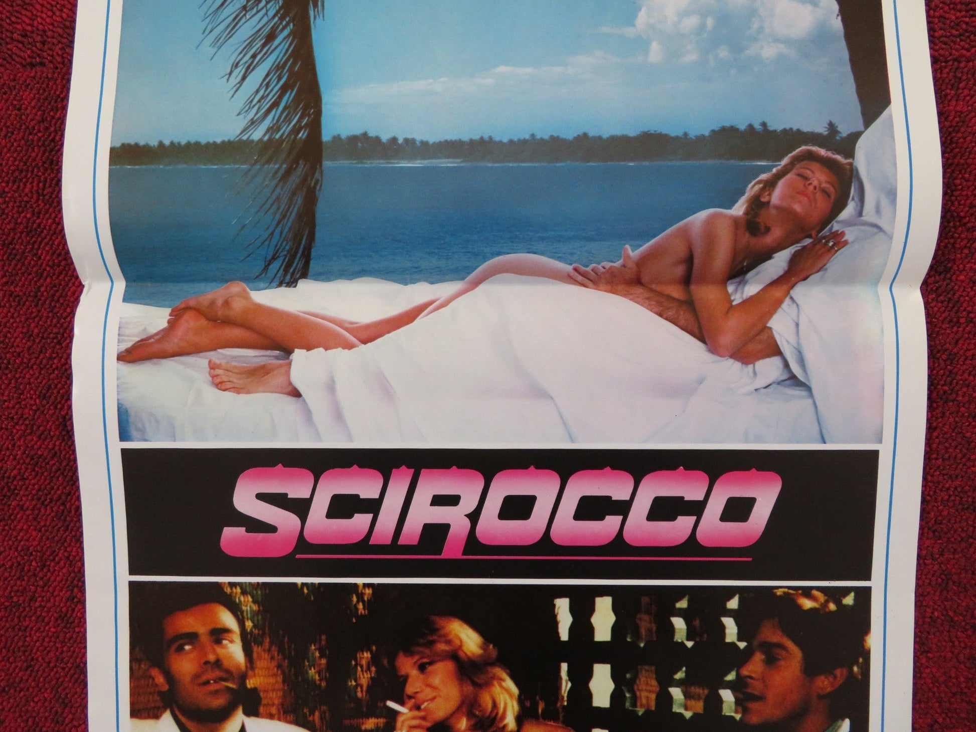 SCIROCCO ITALIAN LOCANDINA POSTER FIONA GELIN ENZO DECARO 1987 Rendezvous Cinema Movie posters