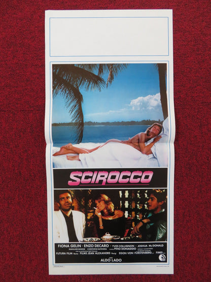 SCIROCCO ITALIAN LOCANDINA POSTER FIONA GELIN ENZO DECARO 1987 Rendezvous Cinema Movie posters