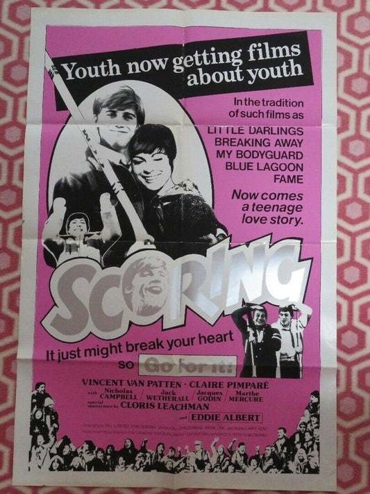 SCORING / DRIBBLE US ONE SHEET POSTER VINCENT VAN PATTEN 1979 Movie posters